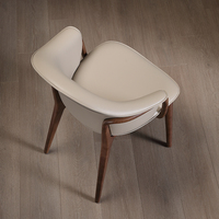 Chaise de salle à manger en bois massif nordique JP, style minimaliste italien, dossier en bois de frêne, chaise de loisirs et de coiffeuse, style moderne simple et design