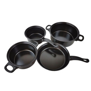 13 casseroles et poêles en fer fin, ustensiles de cuisine, casseroles et poêles à donon, ensemble pour la cuisine - Product Image 6