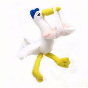 Juguete Promocional Personalizado, Cigüeña de Peluche con Colgador de Cuerda - Product Image 5
