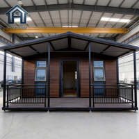 Villa conteneur portable de 40 pieds, 3 chambres, structure étanche avec équipements de vie complets, maison conteneur préfabriquée