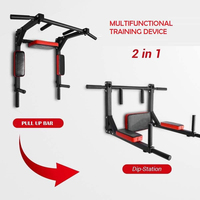 Barre de traction murale portable et station de dips robuste, équipement de musculation multifonctionnel pour la maison