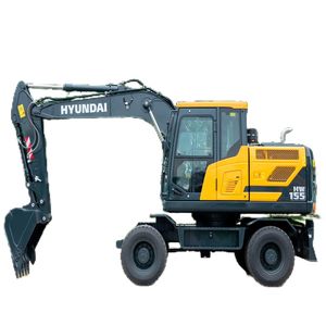 Excavatrice sur pneus de Hyundai 15 tonnes machine 155 pelle HW155 - Product Image 1