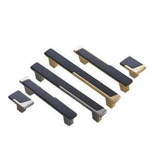 Hot Sale Modern Gold Kitchen Cabinet <b>Handles</b> <b>Knobs</b> for Dresser Wardrobe Bedroom Hotel Use-Durable Zinc Alloy <b>Furniture</b> Hardware - Product Image 4