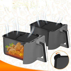 Accesorios para freidora de aire resistentes a altas temperaturas, Protector contra salpicaduras de aceite de silicona de grado alimenticio, protector contra salpicaduras para freidora de aire - Product Image 6