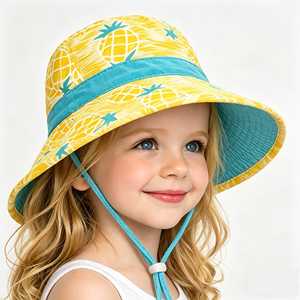Chapeau Bob pour Enfants Respirant et Réglable – Casquette <span class=keywords><strong>d</strong></span>'Été Pliable Multicolore avec Protection Solaire – Chapeau de Pêcheur Anti-UV - Product Image 4