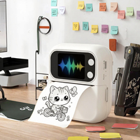 Printer Thermal Pintar Mini Plastik Portabel AI Inovatif dengan Speaker untuk Kertas Catatan Tempel Dua Warna