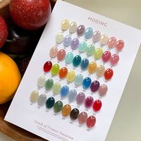 MODING – Kit de vernis à ongles en gel 48 couleurs, 3 GRATUITS, sans HEMA, gel crème, pour manucure professionnelle avec nuancier de couleurs