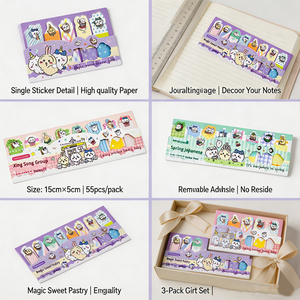 SK Tabs Self-adhesive <b>Memo</b> <b>Pads</b> Colorful Cartoon Design for Office School Use 19pcs per Pack - Product Image 6