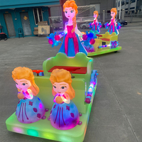 Voitures d'amusement extérieures à piles, manèges intérieurs pour enfants, voitures électriques pour enfants, voitures tamponneuses lumineuses Elsa à vendre