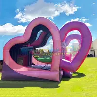 Banzai-castillo inflable gonflables personalizado para niños, hinchable, comercial, casa de rebote con corazón