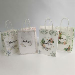 KUAIMA Venta al por Mayor en China, Bolsas de Papel Kraft Blancas de 16*8*22cm con Logotipos para Regalos, Tiendas y Comestibles, con Mensaje de Agradecimiento - Product Image 6