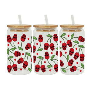 Autocollants UV DTF pour tasses Spooky <span class=keywords><strong>Babe</strong></span>, autocollants UV DTF en gros, autocollants spirituels UV DTF Scarlet Cherry - Product Image 2