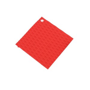 Silicone Drain Mat Square Red Heat Resistant Kitchen Mat For Fruits Vegetables Pots Pans Bowls - Product Image 1
