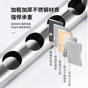 Giá rượu 304 thép không gỉ Chrome hiện đại trang trí hiển thị kim loại chai thủy tinh lưu trữ chủ Giá Treo Tường Giá rượu - Product Image 4