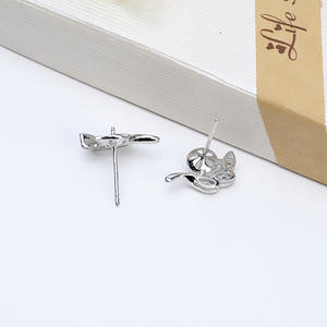 Boucles d'oreilles Wenchi Han en argent S925, plume longue, 5-12 perles, avec trou, perle pour bijoux DIY, accessoires, 891, modèle 16291 - Product Image 3