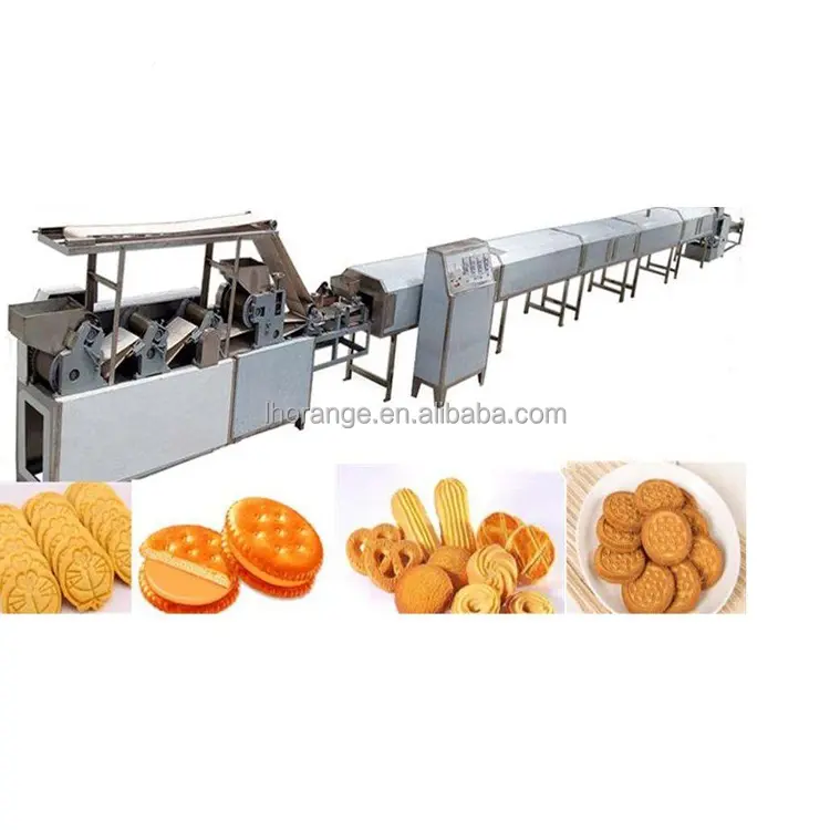 Biscoitos automáticos e linha de produção do biscoito diferentes tipos de biscoitos que fazem a máquina