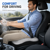 Coussins de siège ergonomiques rafraîchissants en gel à mémoire de forme pour chaise de bureau et voiture, personnalisables, orthopédiques et confortables – Vente chaude