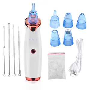 Skin pore Electric cleaner rechargeable suction comedone acne eliminator device vacuum blackhead remover