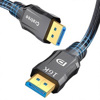 Câble Cratree 3M pour moniteur de jeu 16K/8K/4K 120Hz/65Hz 40Gbps FreeSync/G-Sync avec gaine en nylon