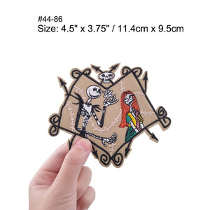 Patchs brodés <span class=keywords><strong>Jack</strong></span> <span class=keywords><strong>Skellington</strong></span> et <span class=keywords><strong>Sally</strong></span> de L'Étrange Noël de Monsieur <span class=keywords><strong>Jack</strong></span> pour vêtements DIY - Product Image 3