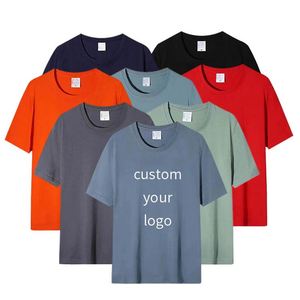 เสื้อยืดโอเวอร์ไซส์ผ้าคอตตอนคุณภาพสูง 100% พิมพ์โลโก้ตามสั่งสำหรับฤดูร้อน เสื้อเปล่าพรีเมียมสำหรับผู้ชาย น้ำหนัก 200 กรัม สีดำ - Product Image 3