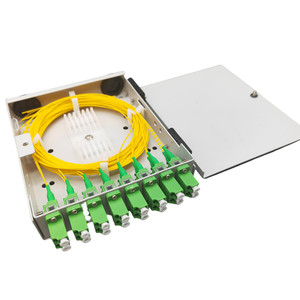 4 8 puertos Mini ODF Montaje en pared Metal Fibra óptica Mini FDF Terminación Carcasas Paneles de distribución de fibra óptica Caja de pared <span class=keywords><strong>FDP</strong></span> - Product Image 5
