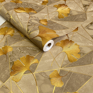 3D rilievo minimalista <span class=keywords><strong>con</strong></span> linee d'oro foglie di albero modelli di piante sfondo <span class=keywords><strong>carta</strong></span> <span class=keywords><strong>da</strong></span> <span class=keywords><strong>parati</strong></span> soggiorno camera <span class=keywords><strong>da</strong></span> letto decorazione della casa - Product Image 5