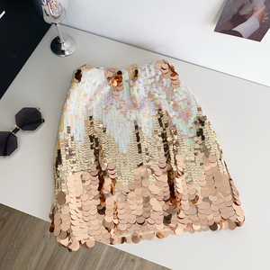 Minifalda Brillante <span class=keywords><strong>con</strong></span> Lentejuelas 2026, <span class=keywords><strong>Falda</strong></span> Lápiz Ajustada de Cintura Alta para Fiesta y Club - Product Image 4