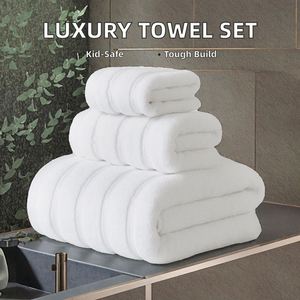 Hotel Collection Bath <b>Towel</b> <b>Set</b> with Solid Color Hand <b>Towel</b> High GSM Cotton Luxury Hotel <b>Towel</b> <b>Set</b> - Product Image 2