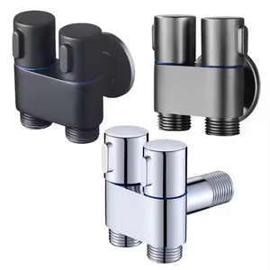 Grifo de <span class=keywords><strong>inodoro</strong></span> moderno 2 en 1 para el hogar, con boquilla de bidé de latón ABS y acero inoxidable 304, montado en la pared para baño - Product Image 3