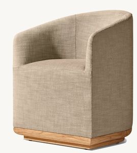 Modern Weathered Natural Solid Wood Furniture Custom Color Arm Chairs Set <b>Round</b> Outdoor Teak <b>Patio</b> Dining <b>Table</b> - Product Image 5
