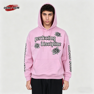 OEM ODM Y2K Style Hoodie Heavyweight Cotton <b>Skull</b> Graphic Rhinestone Sweatshirt Streetwear <b>Clothing</b> for Men - Product Image 2