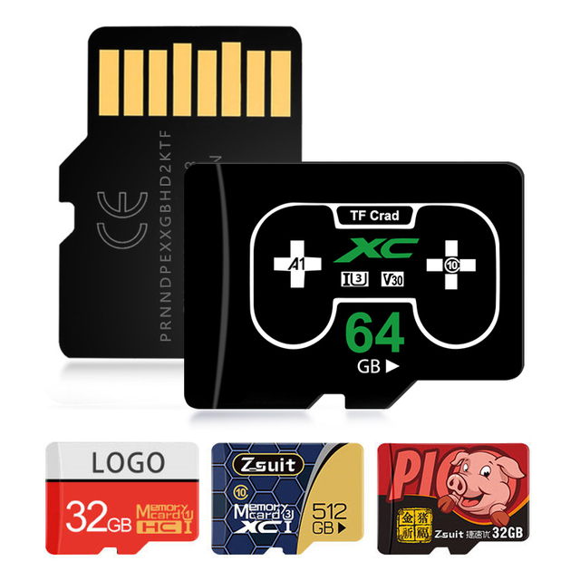 64GB Original Plastic TF Card Wholesale Custom Mini SD Card with CLASS10/A1/U3 Speed for Nintendo Switch