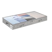 Boîte de rangement sous canapé-lit ultra-mince 10 cm, organisateur plat en tissu, panier de rangement transparent sous lit, style japonais