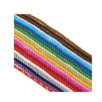 Vente en gros de corde en polyester ronde de 5mm avec 3 brins de corde torsadée pour sac en papier