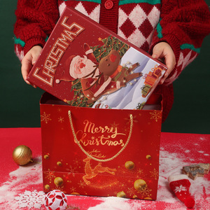 Boîte-cadeau de Noël en papier avec impression personnalisée du logo et boîtes d'emballage pour écharpe tasse thermos <span class=keywords><strong>Eve</strong></span> Apple avec couvercle - Product Image 5