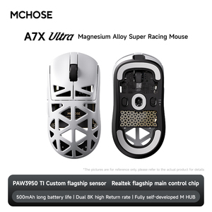 MCHOSE A7X Ultra Magnesium Wireless <b>Mouse</b> Gaming PAW3950TI Right-Handed LED Backlit 2.4Ghz 6 Buttons Lightweight Unique Style - Product Image 5