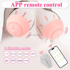 SacKnove APP Rechargeable à distance électrique femmes seins jouets sexuels vibrant double mamelon dispositif de Stimulation masseur de sein vibrateur - Product Image 2