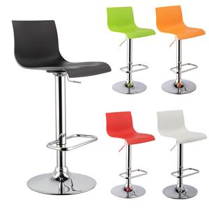 Luxury nordic modern adjustable plastic bar stool bar chairs for kitchen