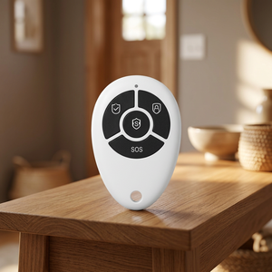 Control Remoto Inalámbrico Inteligente Portátil de 4 Botones con Batería CR2032 y Alcance de 10m para Sistema de Alarma Antirrobo - Product Image 3