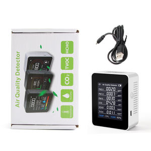 Sensor de gravedad de correa 8 en 1, medidor inteligente de CO2, PM2.5, para el hogar, medidor de temperatura de humedad, formaldehído, TVOC, HCHO, detección de calidad de Gas - Product Image 1