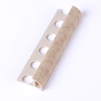 Profilés de décoration en plastique pour la maison, cornières en PVC, bordures de carrelage, bord rond, imitation marbre, fabriqués par FSF Export Factory, matériaux de construction flexibles.