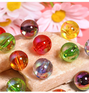 Nouveau Design de haute qualité magnifique perles acryliques ultraviolet galvanoplastie perles en vrac chaîne de téléphone portable bijoux mode - Product Image 4