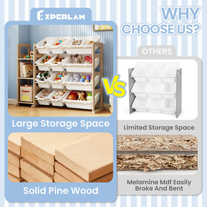 Organiseur de <span class=keywords><strong>rangement</strong></span> pour enfants, bacs à jouets, étagères de <span class=keywords><strong>rangement</strong></span> pour chambre d'enfant, <span class=keywords><strong>rangement</strong></span> pour salle de jeux, bibliothèque pour enfants, <span class=keywords><strong>rangement</strong></span> de jouets - Product Image 3