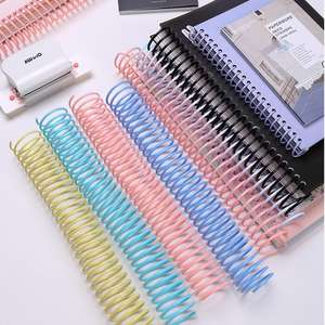 X1113売れ筋ナイロンコーティングツインワイヤー製本リングオフィス販売用シングルスチールワイヤー - Product Image 5