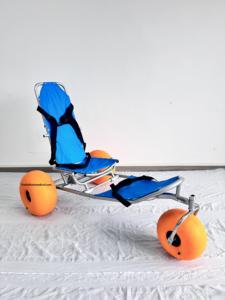 Silla de ruedas de playa flotante de agua, globo de 16 ", neumáticos de globo de 12" para arena suave, desmonta fácilmente el respaldo ajustable- - Product Image 4