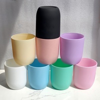 Großhandel 9 OZ und 12 OZ Farbige Mattglas-Kerzengläser mit Deckel, Preisgünstig, Geeignet für Hochzeiten