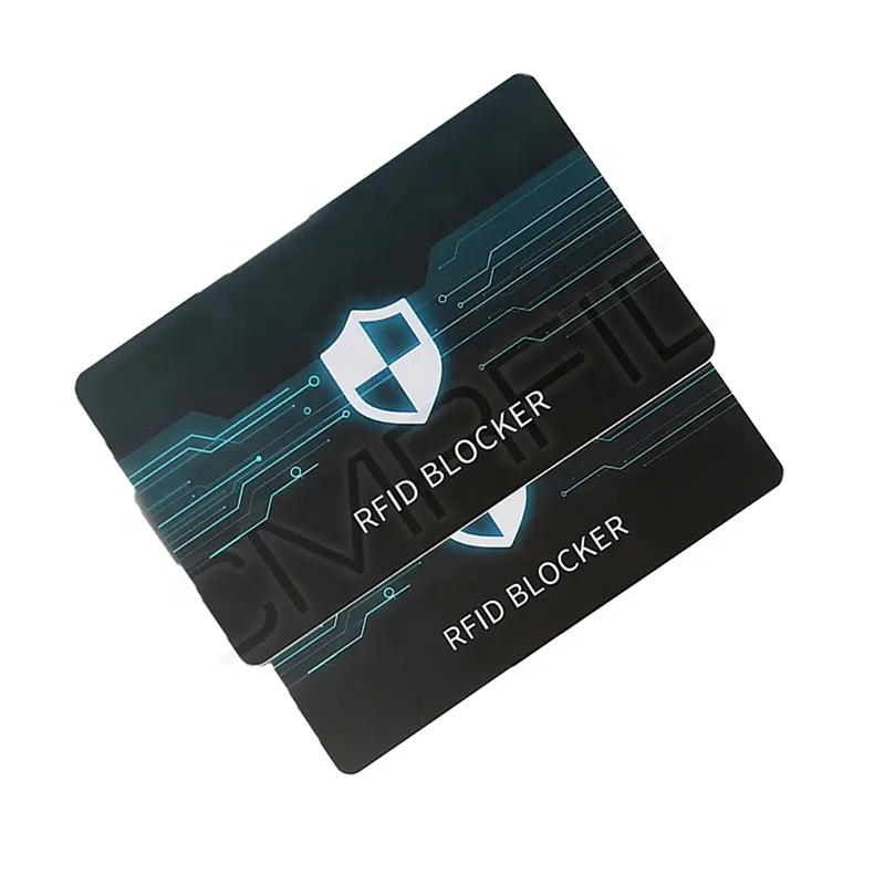 CMRFID OEM Printed Rfid Blocking Card 13.56nhz Hf Signal Anti Scanning Rfid Card Blocker To Protect Your Credit Card