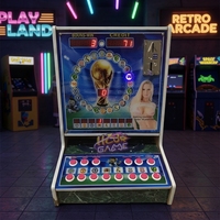 Machine de jeu Mario à monnayeur pour les pays africains, garantie 1 an et interface en anglais, avec panneau frontal en acrylique