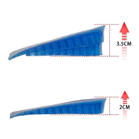 Semelles en Silicone Amovibles à Double Couche pour Chaussures Semelles Augmentant la Hauteur Insertion de la Chaussure Réglable Gel Invisible